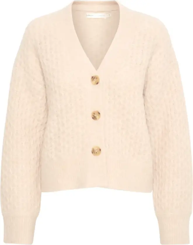 Dame, Strikkevarer, Beige, XL