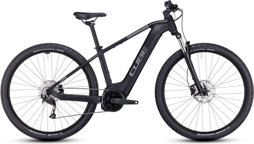 Cube Reaction Hybrid Perf 500 75Nm 500Wh 24, elsykkel, terreng, unisex Black´N´Grey