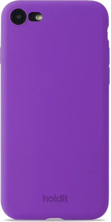 Holdit iPhone SE (2022 / 2020) / 8 / 7 Soft Touch Silikon Deksel - Bright Purple