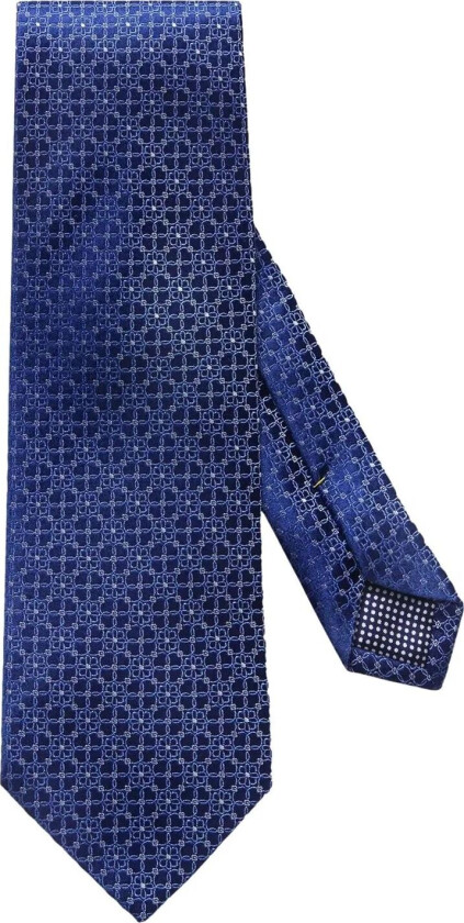 Floral Silk Tie Slips Blå Mønster  male