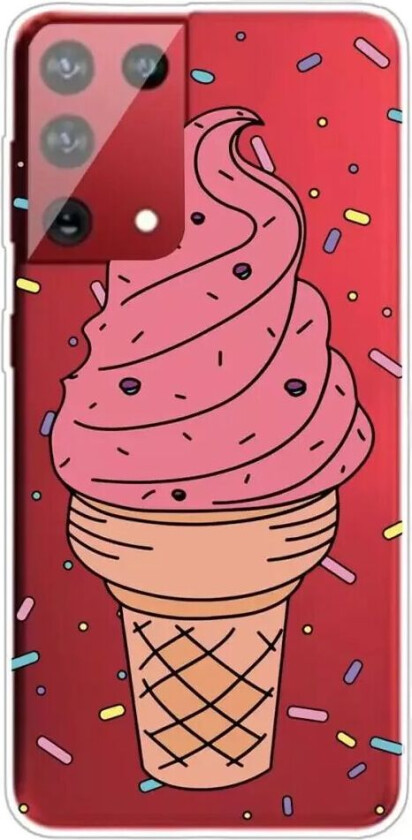 Samsung Galaxy S21 Ultra Gjennomsiktig Fleksibelt Deksel - Is