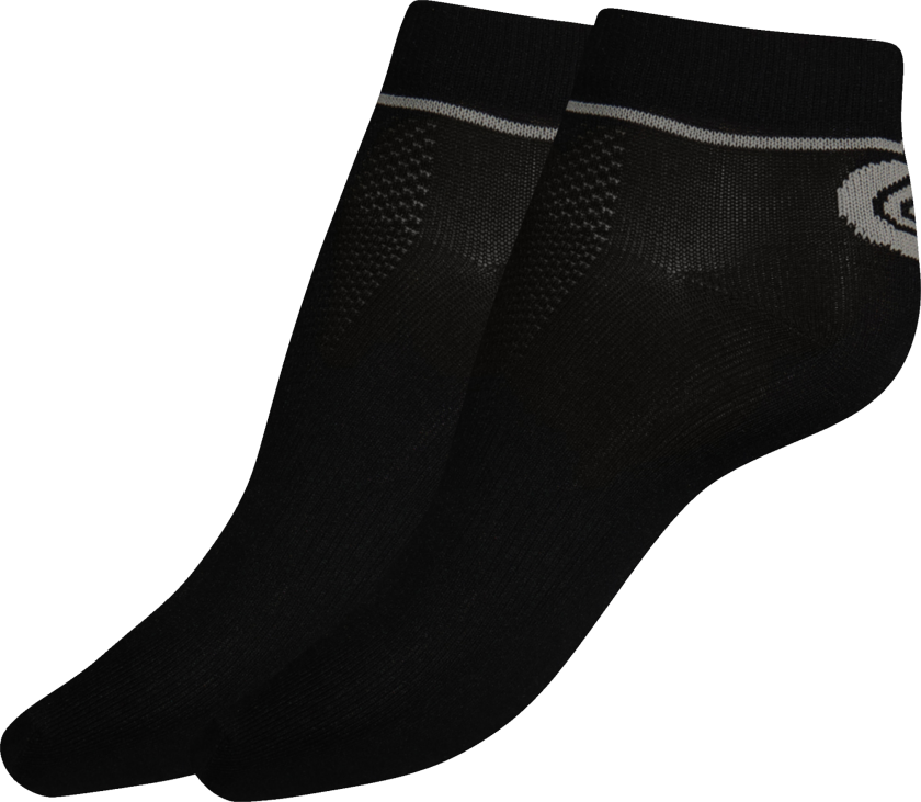 Active Low Cut Socks, treningssokker, unisex Black Caviar