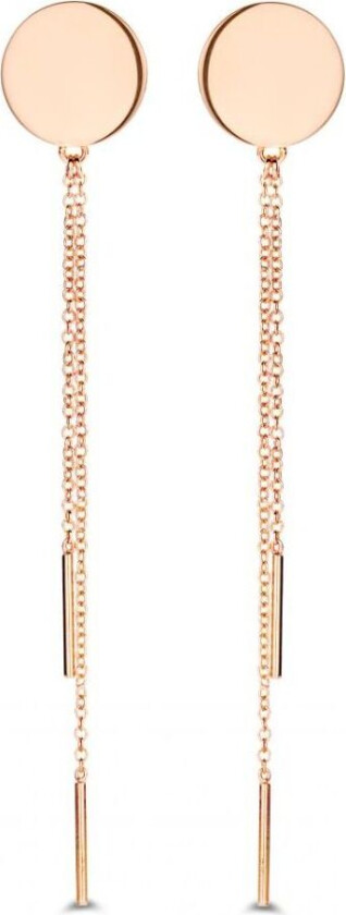 Roséforgylt Sølv Øredobber S41284