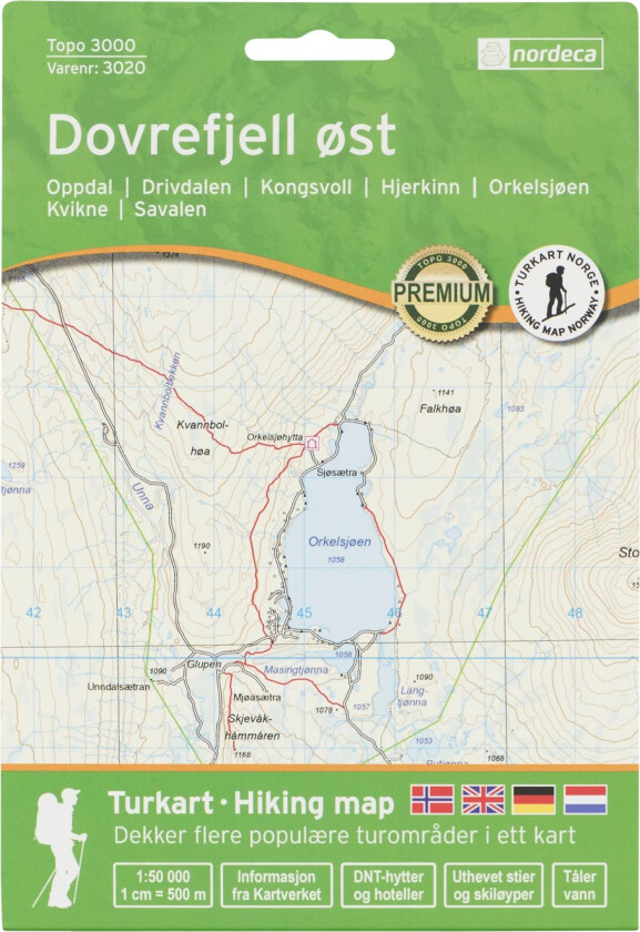 Dovrefjell Øst 1:50 000 STD