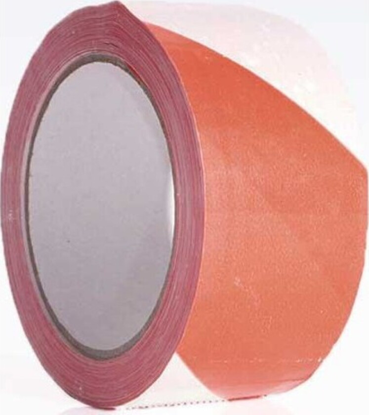 REFLEKSTAPE, POLYESTER RØD/HVI