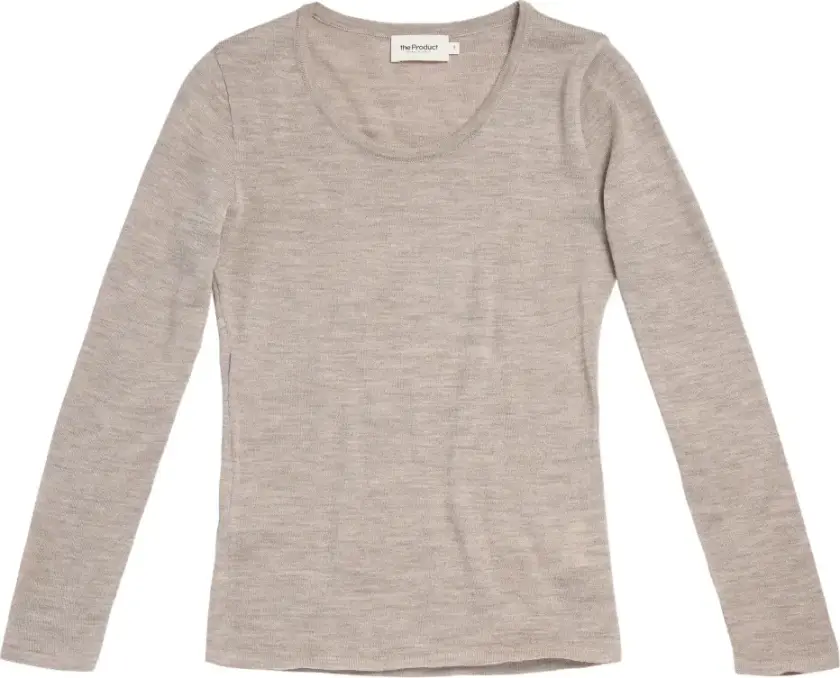 WMN MERINO LONGSLEEVE - XL / 20 Sand