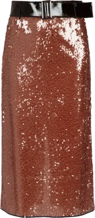Dame, Skjørt, Brun, M