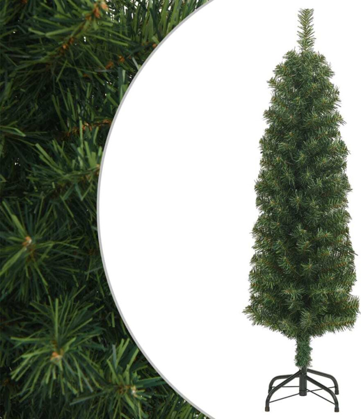 Bilde av Slankt kunstig juletre med stativ grønn 120 cm PVC