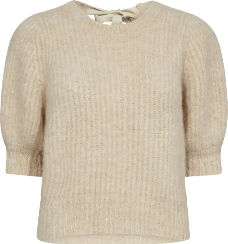 Dame, Strikkevarer, Beige, M