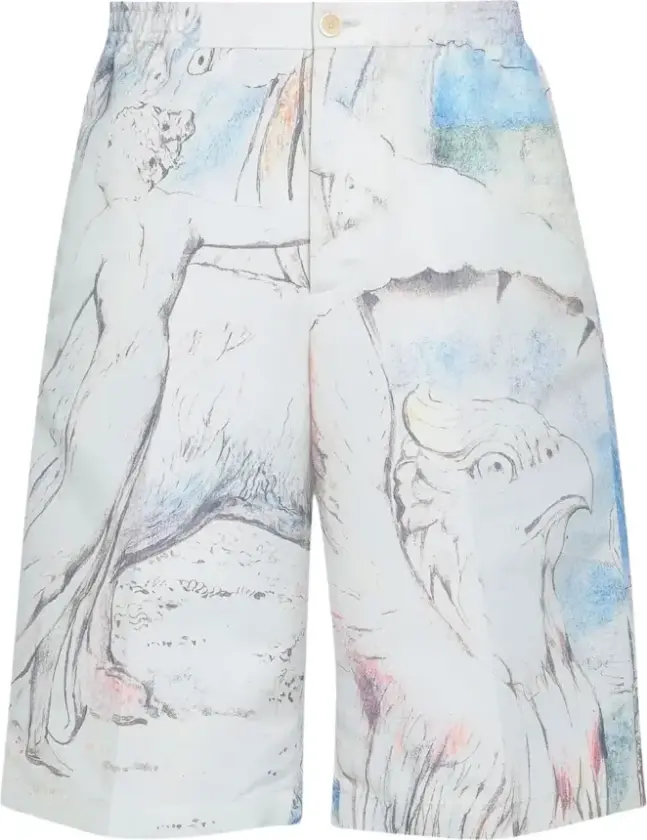 Alexander McQueen, Herre, Shorts, Beige, S