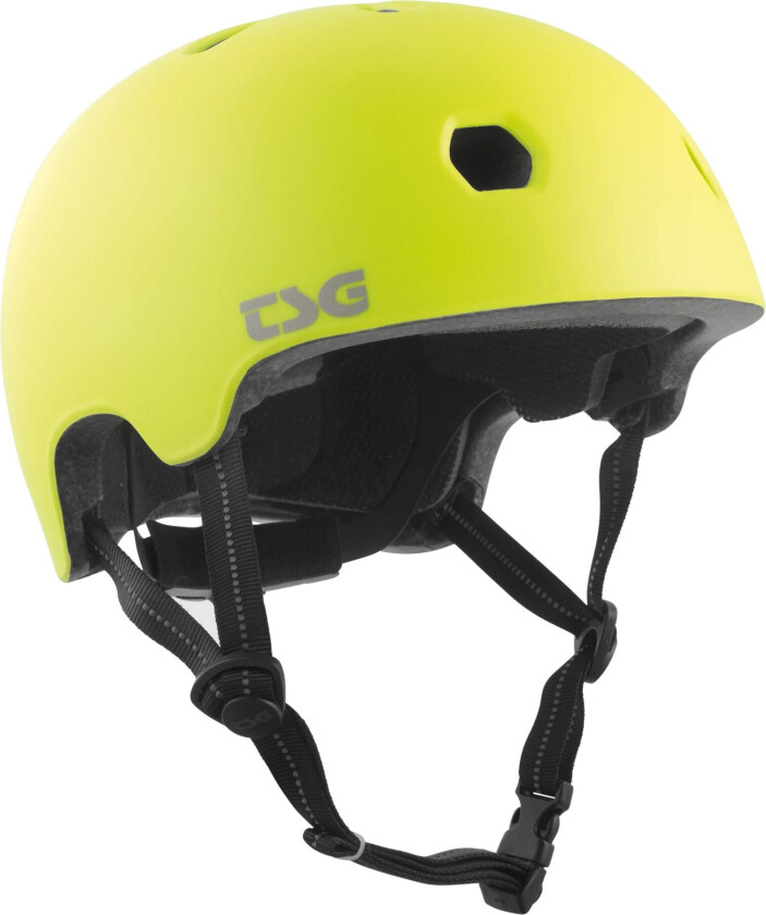 Meta BMX helmet 22, sykkel- og skatehjelm, barn/junior Satin Acid Yellow