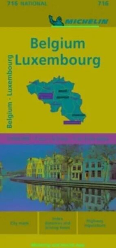 Belgium & Luxembourg - Michelin National Map 716 av Michelin