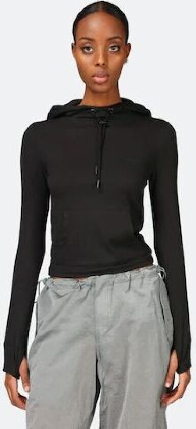 Sort hettegenser Svart Male XS
