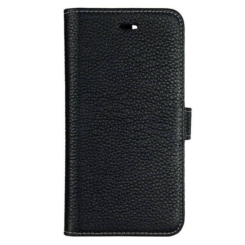 iPhone SE (2022/2020)/8/7 GEAR ONSALA Wallet Ekte Skinn Deksel Svart