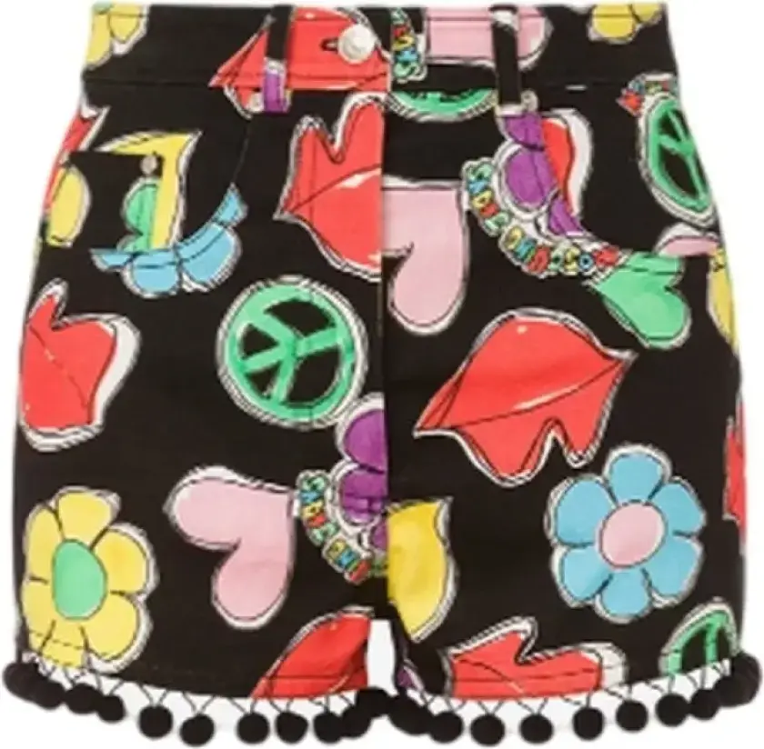 Dame, Shorts, Flerfarget, XS