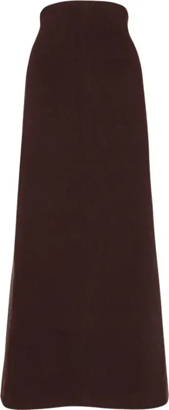 Dame, Skjørt, Brun, XL