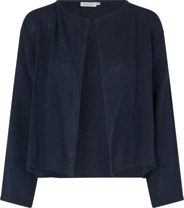 Dame, Strikkevarer, Blå, 2XL