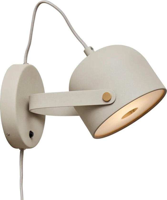 Svejk 13 vegglampe Beige-messing