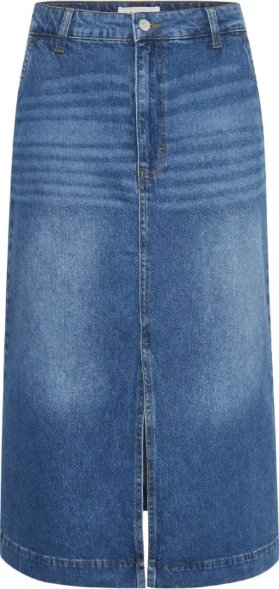 Dame, Skjørt, Blå, 2XS