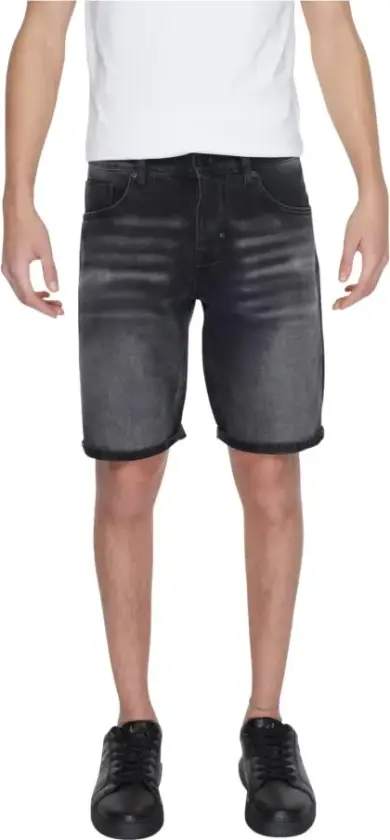 Herre, Shorts, Svart, W36