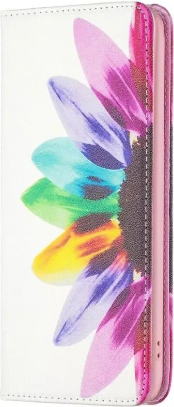 iPhone 14 Pro Flip Deksel med Lommebok & Stativfunksjon - Solsikke