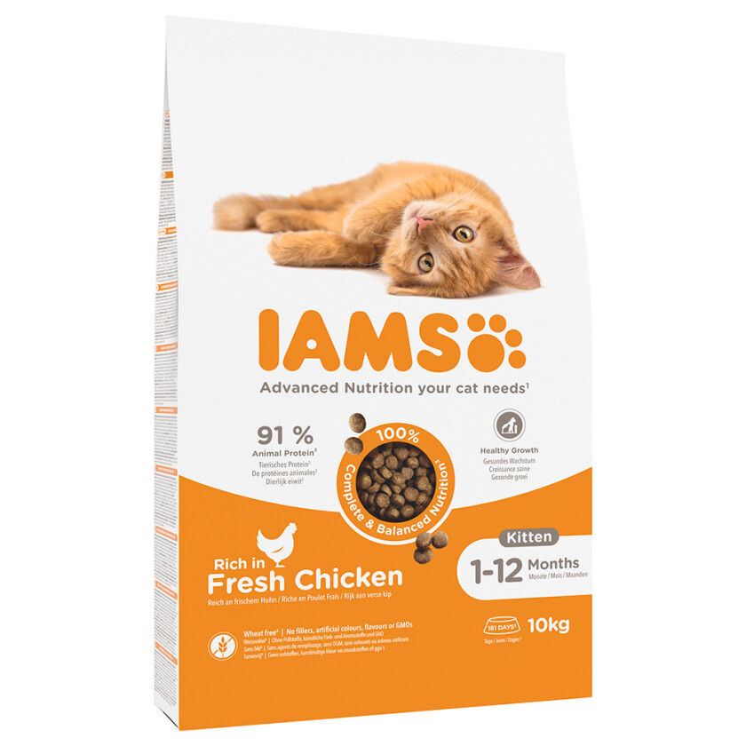 Iams for Vitality Cat Kitten Chicken (10 kg)