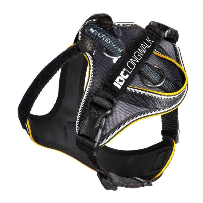 IDC Longwalk Hundesele Sort/Grå 2XS
