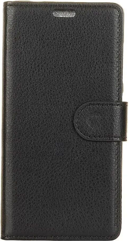 Samsung Galaxy S9+ (S9 Plus) Leathergrain Deksel med Lommebok Svart