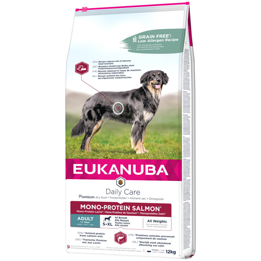 Eukanuba Dog Adult Daily Care Mono-Protein Salmon (12 kg)