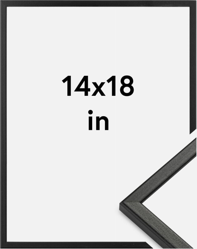 Ramme Kaspar Akrylglass Svart 14x18 Inches (35,56x45,72 Cm)