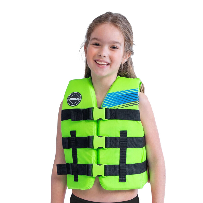 Nylon Vest Youth, flytevest, junior Lime Green