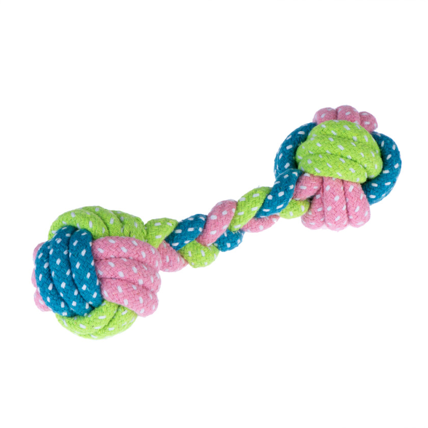 Hundeleke med tau Limoen sett - 5 Stk i sett