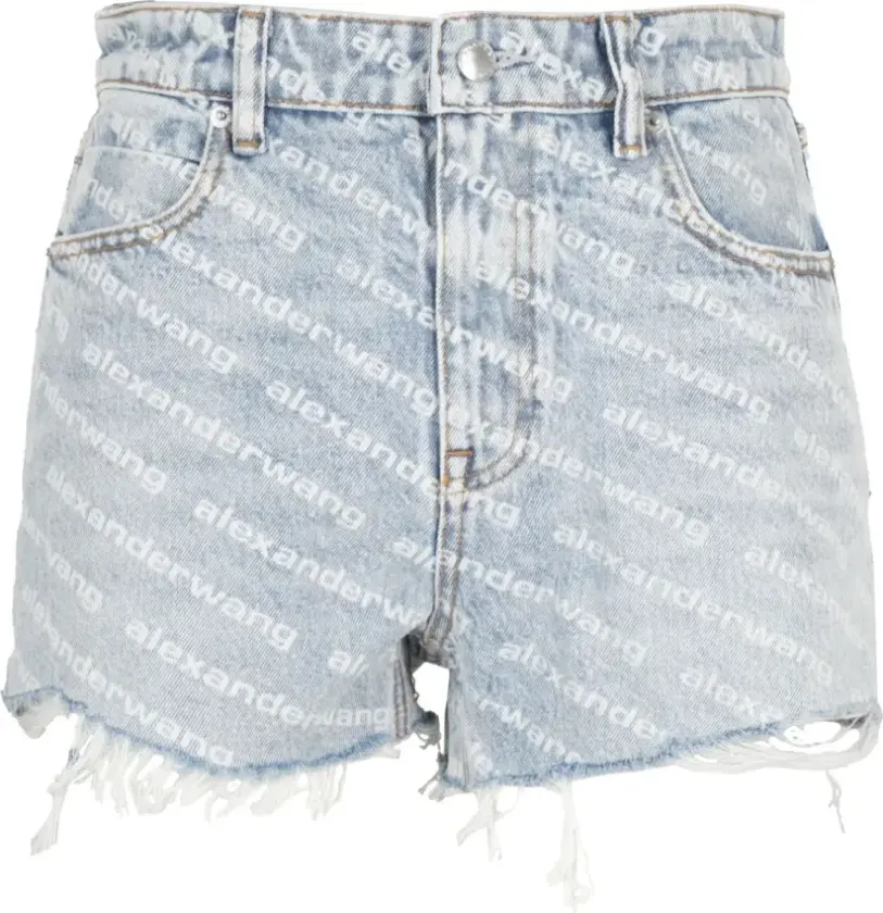 Alexander Wang, Dame, Shorts, Blå, W24