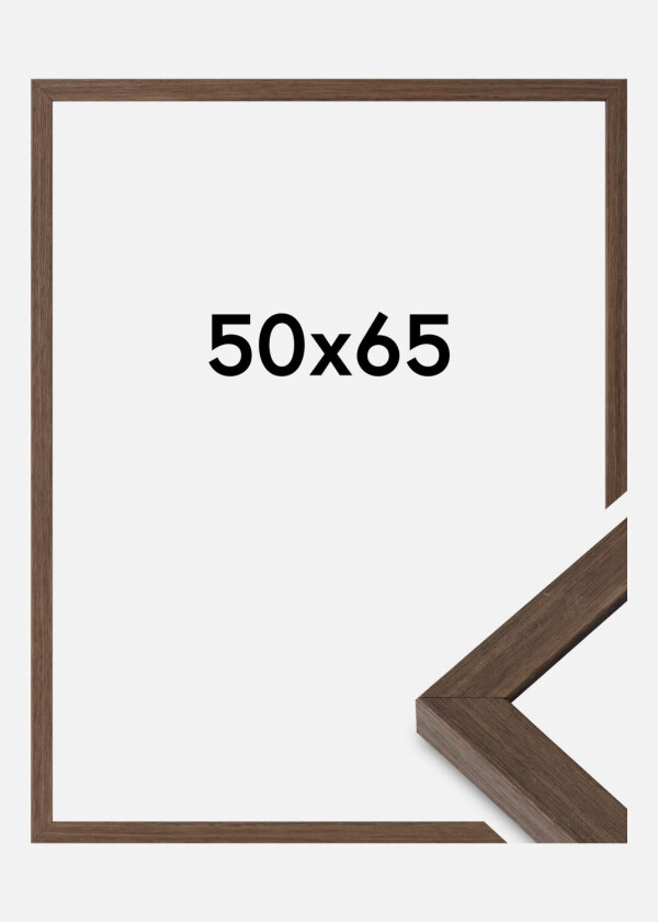 Ramme Hermes Akrylglass Valnøtt 50x65 Cm