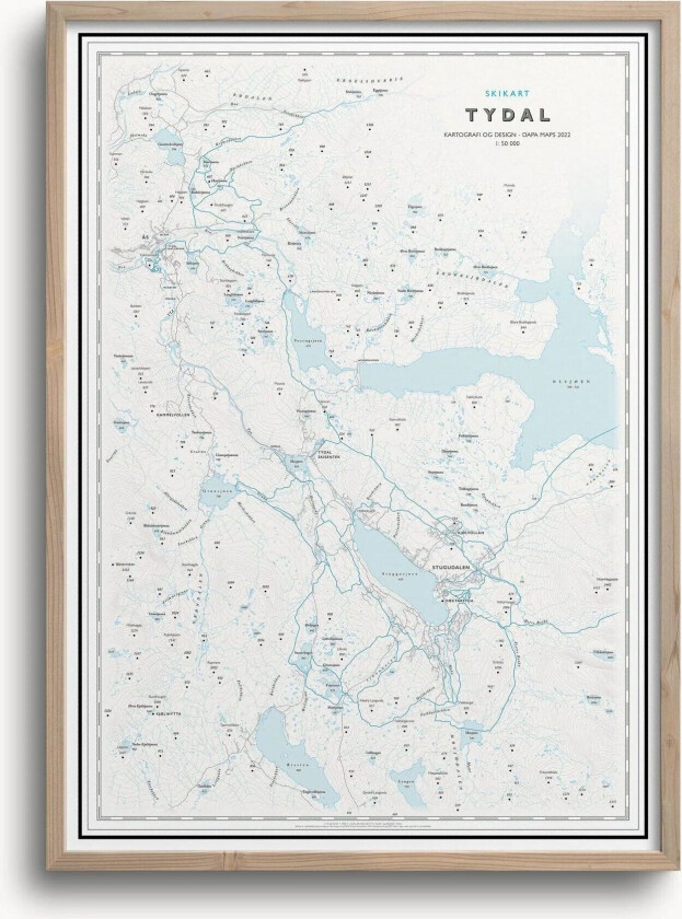 Skikart Tydal (50x70 Cm) - Uten Ramme