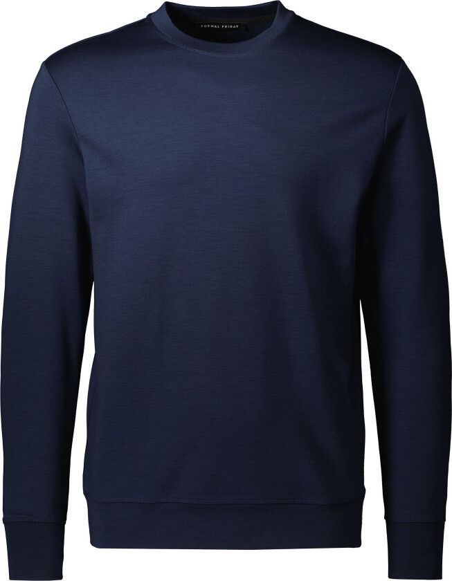 ULTRAFINE MERINO SWEATSHIRT  NAVY