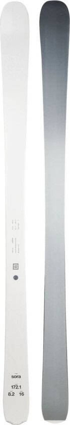 Alpine Skis Sora, allmountainski, unisex White