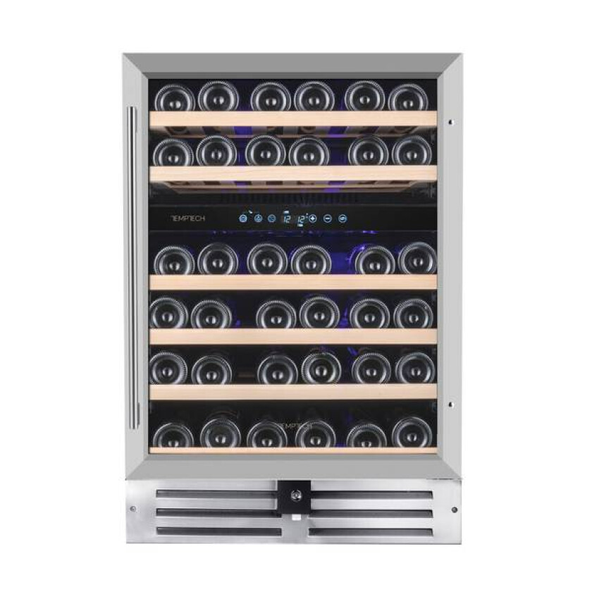 Vinskap 2 Soner premium Rustfri Stålfront Wpq60dcs
