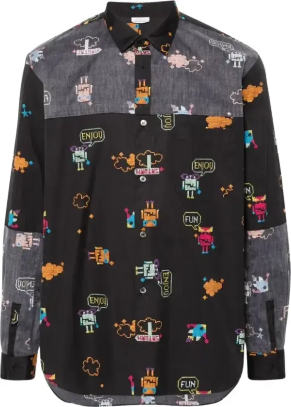 Herre, Skjorter, Flerfarget, M