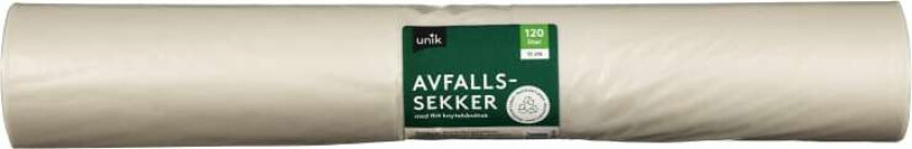 Avfallssekk Transparent 120l 10stk