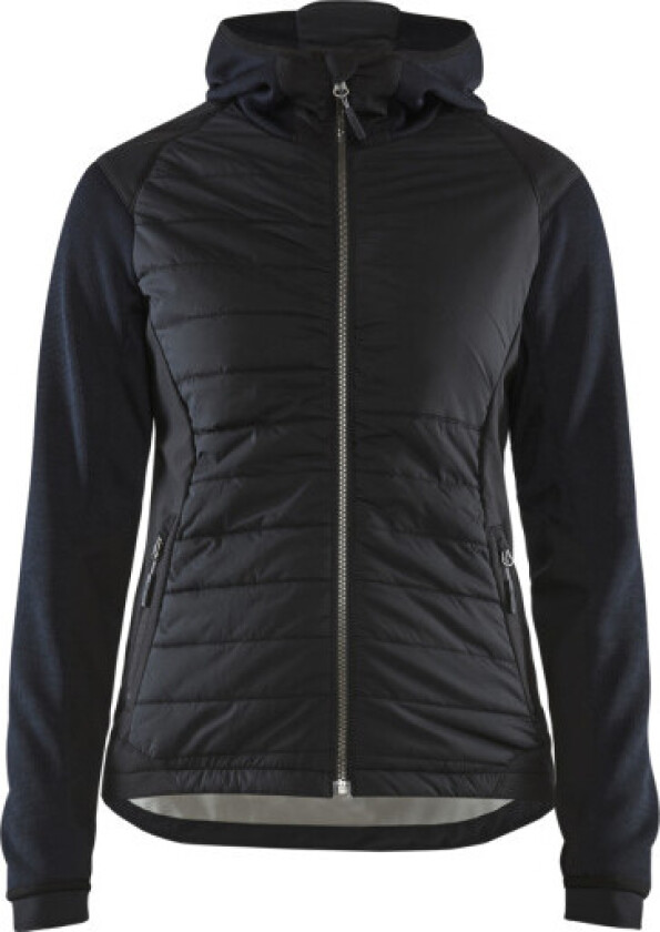 DAME HYDBRID JAKKE MØRK MARINE