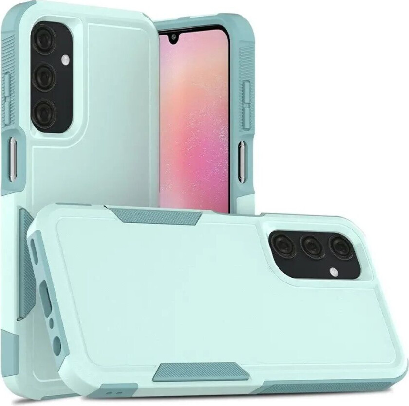 Samsung Galaxy A25 (5G) Hybrid Håndverker Plast Deksel - Mintblå