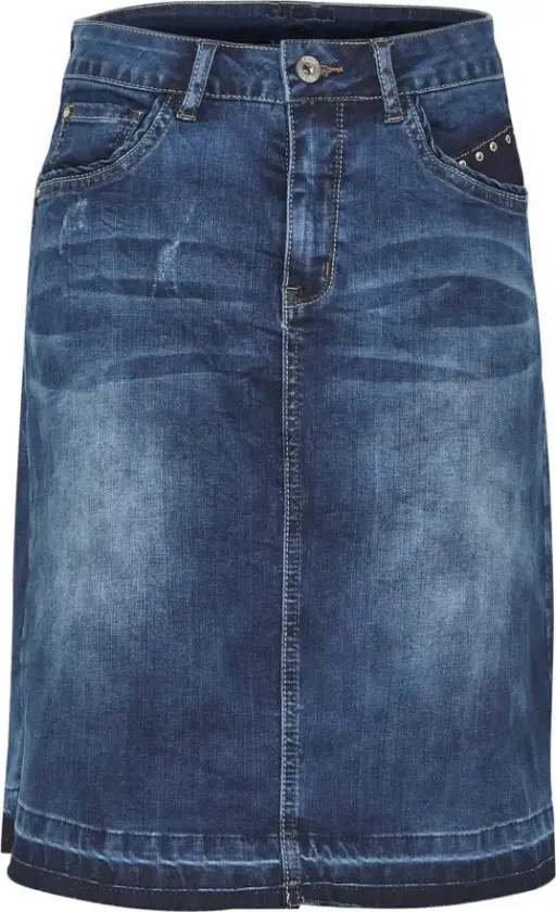 Dame, Skjørt, Blå, XS