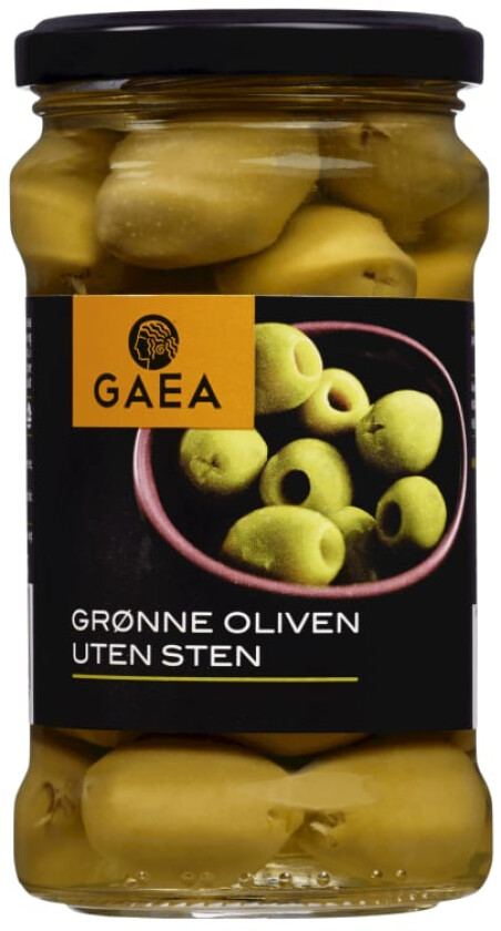 Gaea Grønn Oliven uten Sten 290g