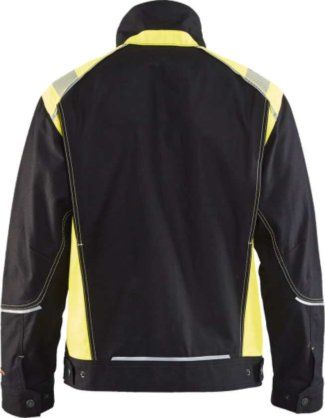 HÅNDVÆRKER JAKKE SORT/HIGH VIS