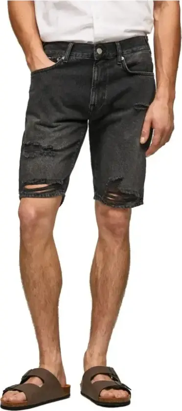 Herre, Shorts, Svart, W36