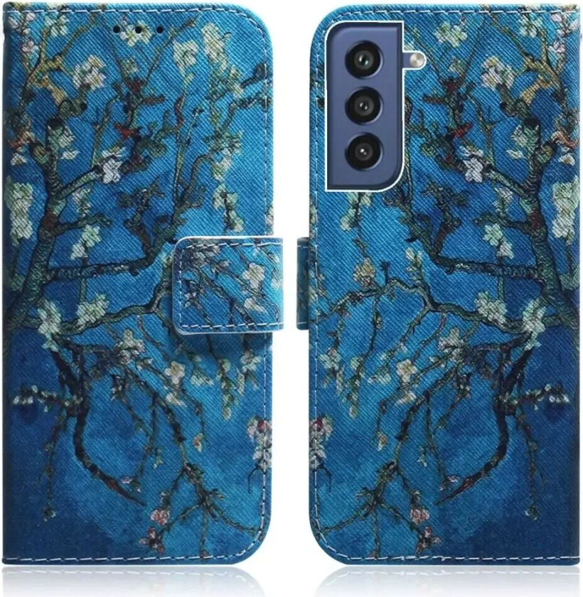 Samsung Galaxy S21 FE (5G) PU Skinn Deksel med Lommebok - Treet om Natten