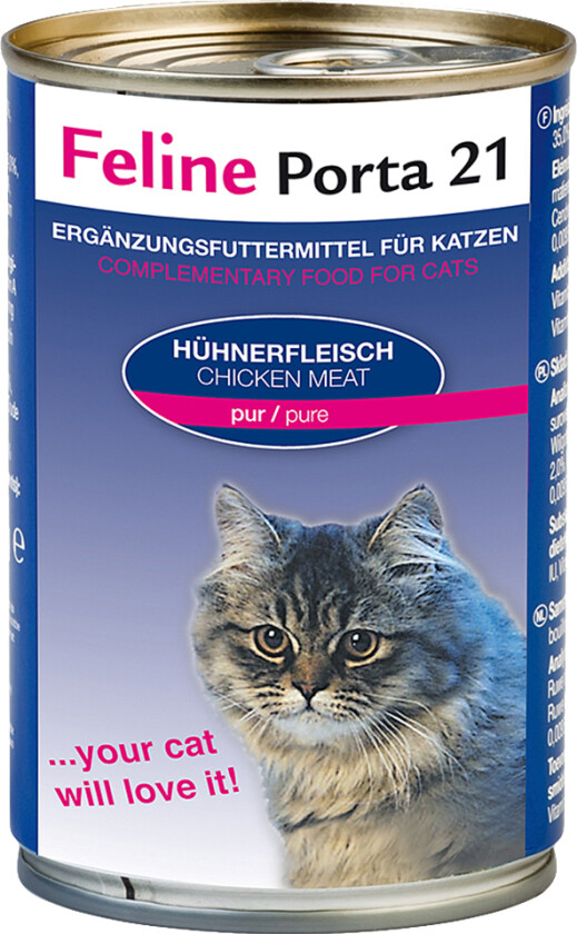 Feline Porta 21 kattefôr - 6 x 400 g - Kylling