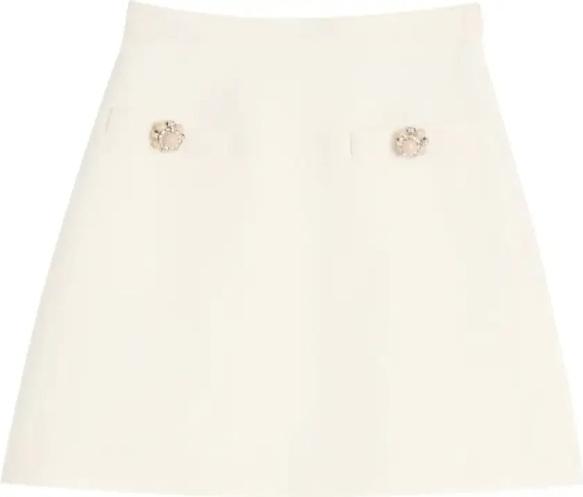 Dame, Skjørt, Beige, S