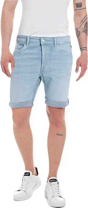 Herre, Shorts, Blå, W32